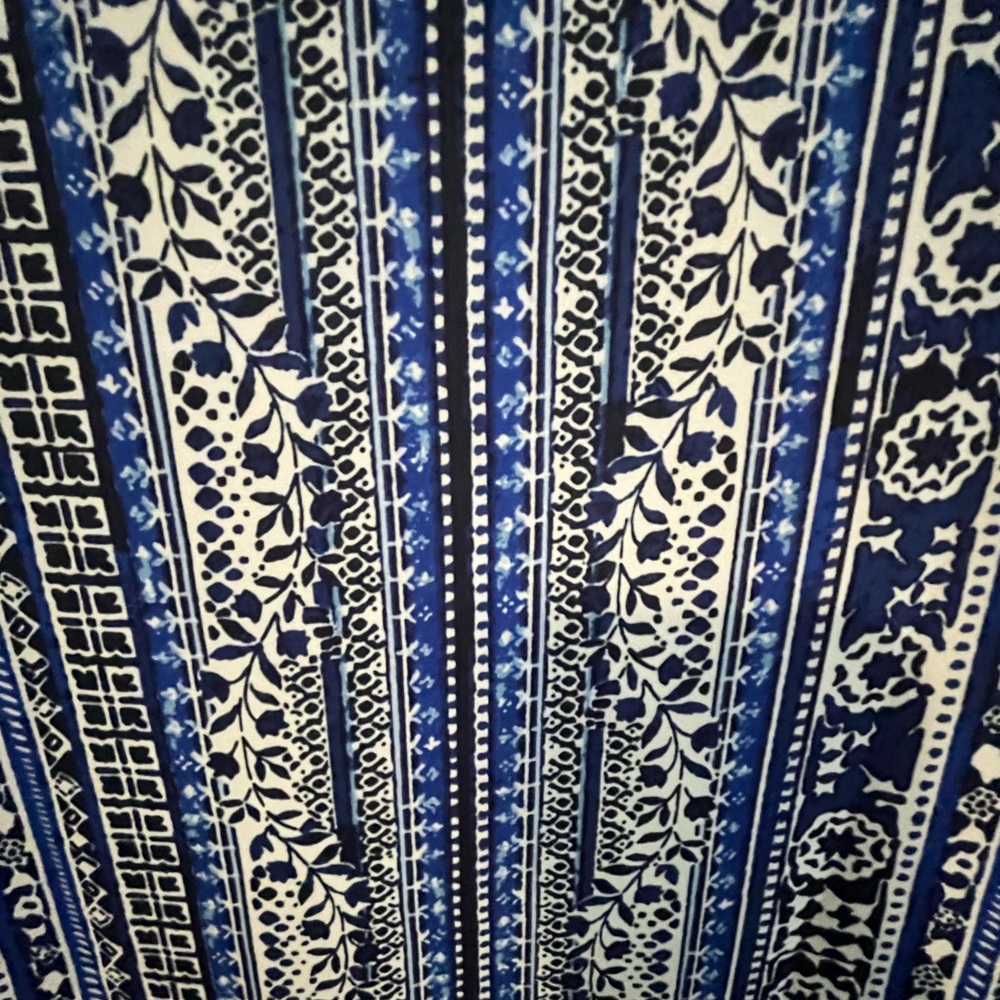 Loft Blue Patterned Women's Top - image 5